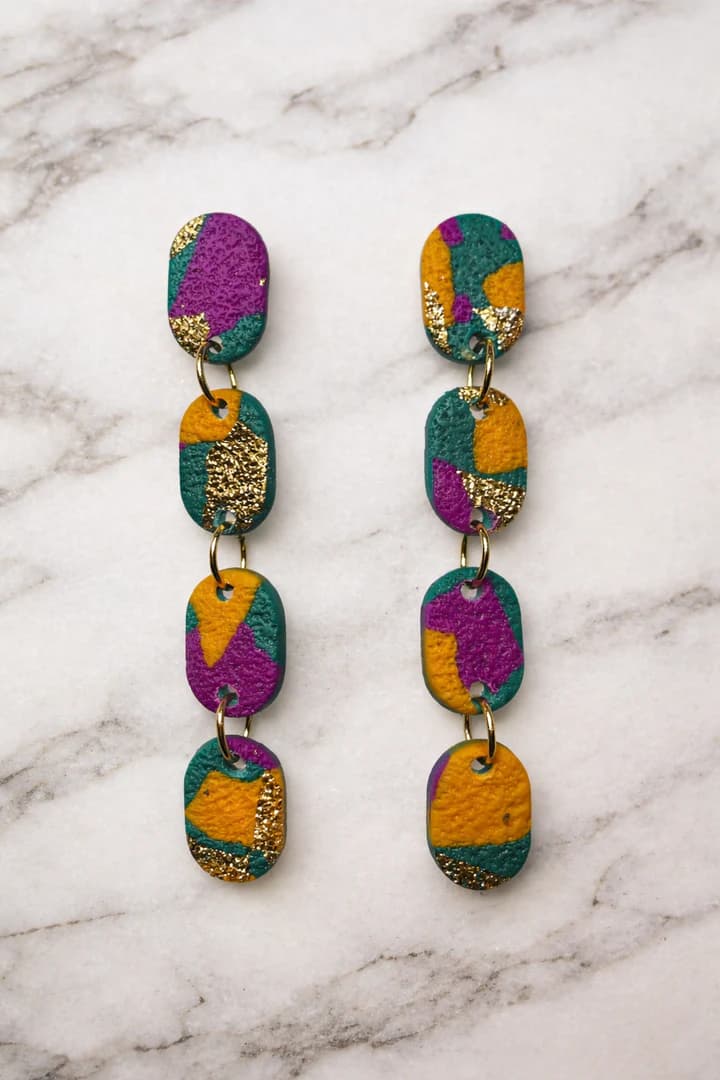 Lily Terrazzo Earrings